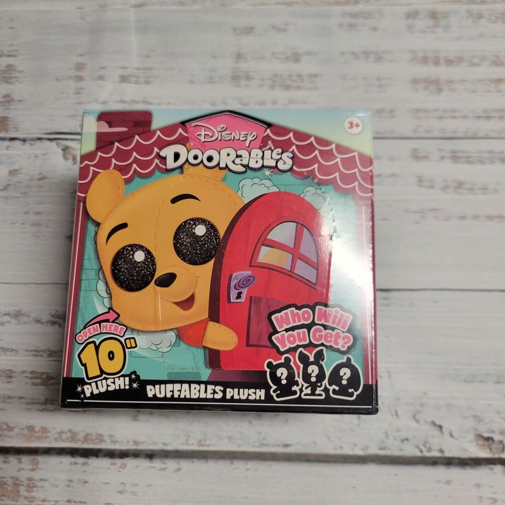 Disney Doorables Puffables Winnie The Pooh 10" Plush Who Will You Get Sealed‎